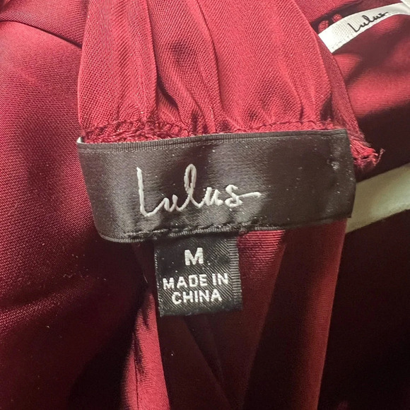 Lulu’s Classic Elegance Satin Dress — Size M - Picture 5 of 13